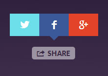 CSS3点击展开分享按钮功能
