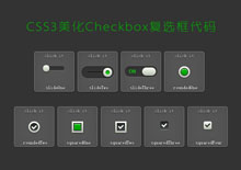 CSS3美化Checkbox复选框代码