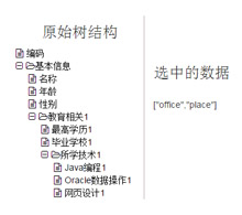 jQuery树形选择器代码