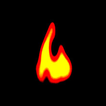 JS+CSS3火焰燃烧动画特效