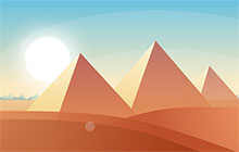 HTML5 SVG沙漠日出动画场景特效