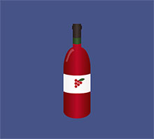 纯CSS3绘制卡通红酒瓶特效