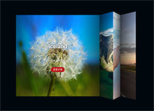 JS+CSS3制作3D折纸切换特效