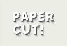 CSS3剪纸文字立体效果动画特效