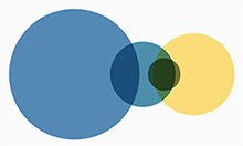多个圆形交叉显示CSS3特效