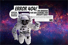太空宇航员动画404特效