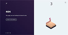 带方块消除游戏的404页面特效