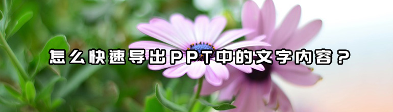 怎么快速导出PPT中的文字内容？