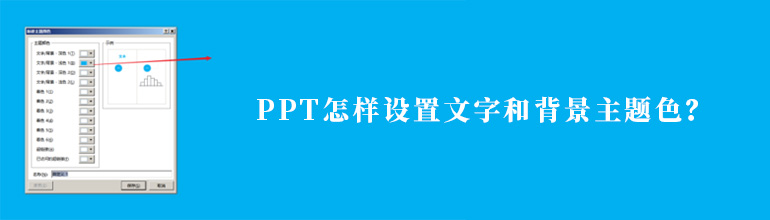 PPT怎样设置文字和背景主题色？