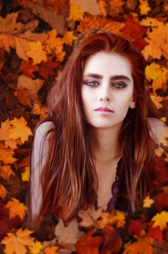欧美秋季性感美女在线写真图片