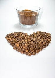 咖啡粉咖啡豆图片