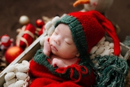 圣诞节满月宝宝写真图片