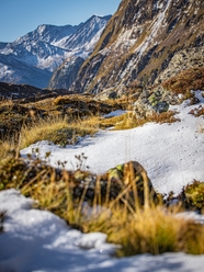 阿尔卑斯山脉雪景图片