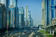 迪拜摩天大楼城市景观图片
