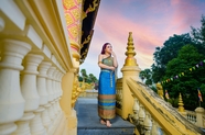 泰国美女景区写真图片