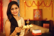 印度排灯节美女生活照图片