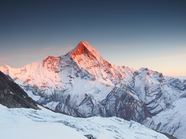 冬季唯美喜马拉雅山脉风光图片