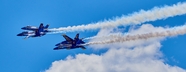 蓝色天空战斗机表演图片