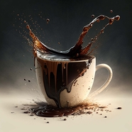 创意动感咖啡摄影图片