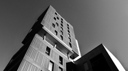 黑白风现代公寓建筑外观图片
