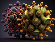 病毒3D立体模型图片