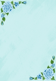 蓝色清新淡雅花卉背景图片