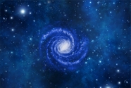唯美蓝色星空星云星系图片