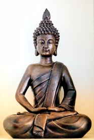 青铜佛雕像图片