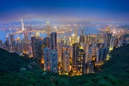 繁华中国城市建筑夜景摄影图片