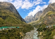 喜马拉雅山山脉风光摄影图片