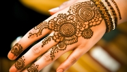 印度指甲花纹身手势图片