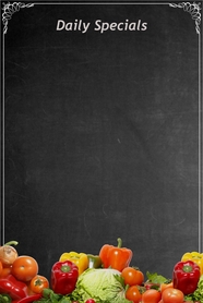 黑板风格菜单背景图片素材