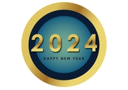 2024年新年创意数字设计图片