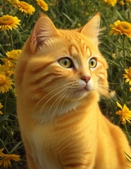 可爱黄色小猫咪写真摄影图片