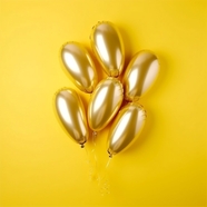 金色气球庆典背景图片素材