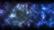 蓝色星空星系星云摄影图片