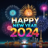 Happy New Year 2024图片素材