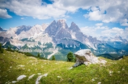 意大利科尔蒂纳丹佩佐山脉摄影图片