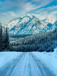 冬季雪域高山唯美意境摄影图片