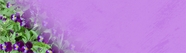 紫色花卉banner背景摄影图片