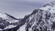 冬季巴伐利亚雪域高山摄影图片