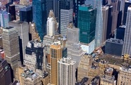 纽约城市高楼大厦建筑鸟瞰图摄影
