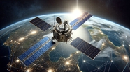 蓝色地球卫星空间站摄影图片