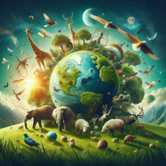 世界地球日保护地球家园插画设计图片