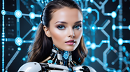 人工智能机器人美女摄影图片
