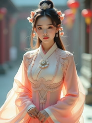 亚洲古典东方美女写真摄影图片