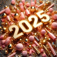 2025年新年装饰物摄影图片