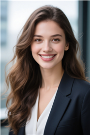 欧美长卷发知性商务美女图片