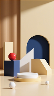 光影质感3D风格电商场景摄影图片