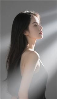 高级感模特美女光影艺术写真图片